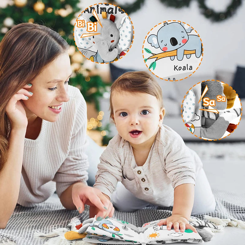 Soft Montessori Books - Sensory & Educational Toy for Infants
