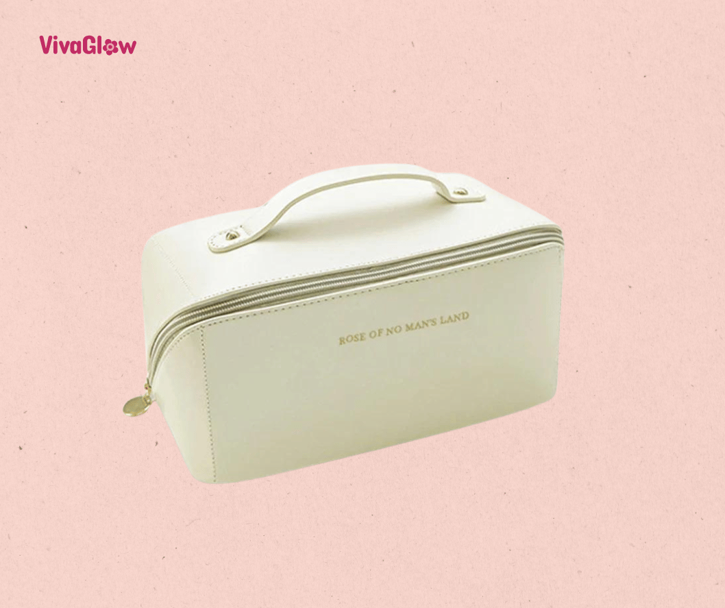 Elegant Leather Cosmetic Bag: Your Chic Travel Companion