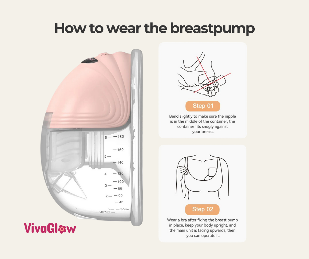 MamaComfort Wearable Breast Pump - Hands-Free, Quiet, and Efficient