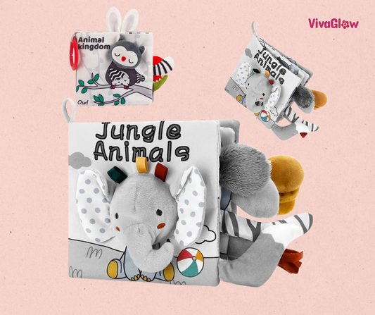 Soft Montessori Books - Sensory & Educational Toy for Infants