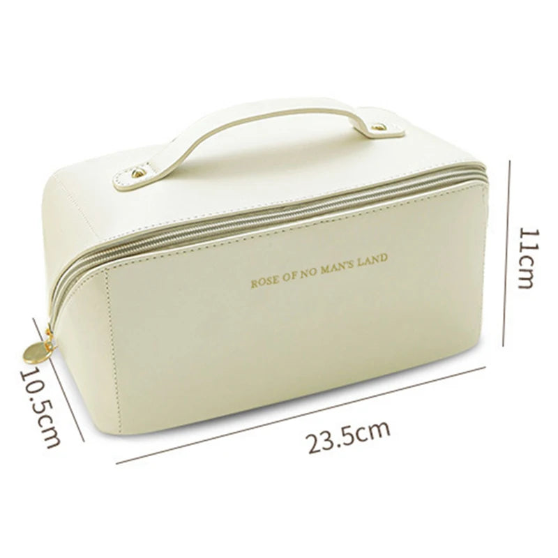Elegant Leather Cosmetic Bag: Your Chic Travel Companion