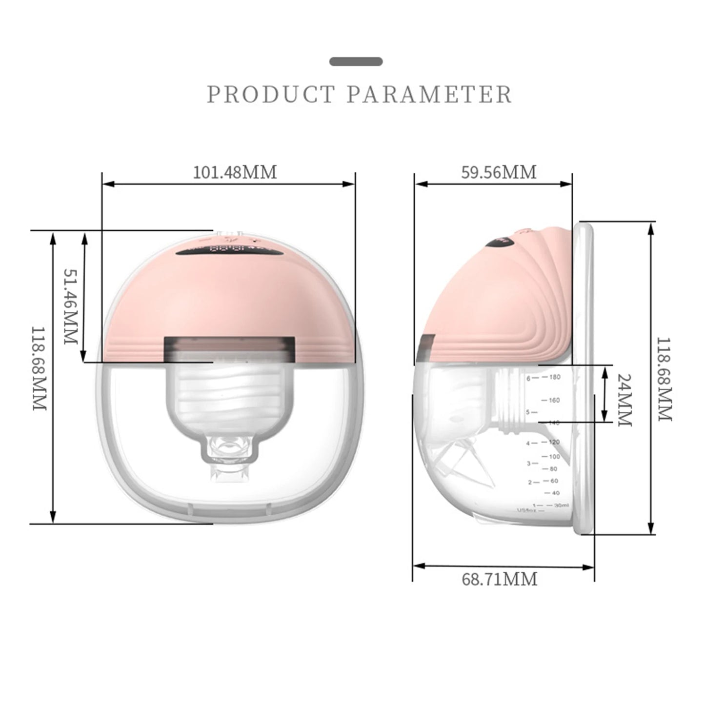 MamaComfort Wearable Breast Pump - Hands-Free, Quiet, and Efficient