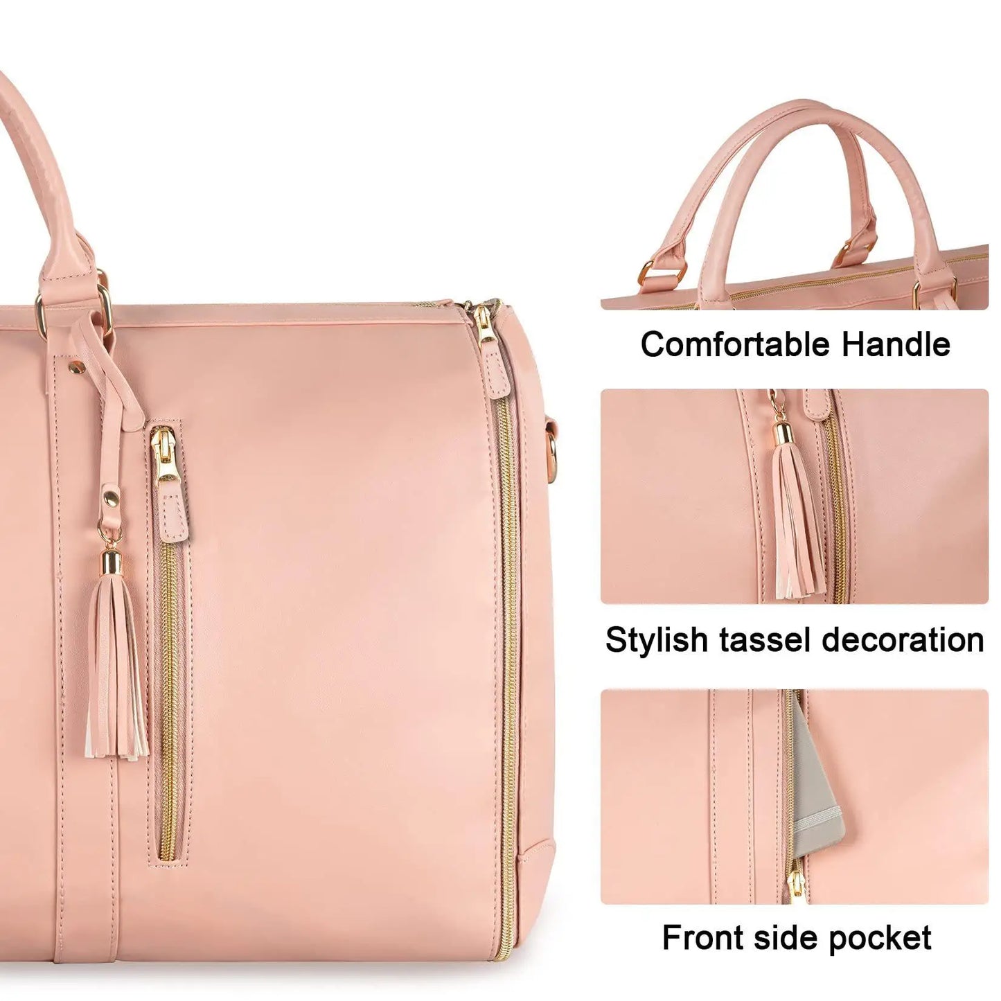 VogueVenture Leather Travel Bag