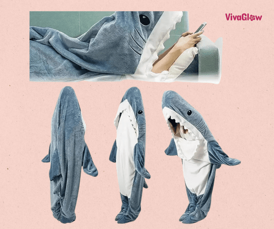 Shark Attack Cozy Blanket Playsuit: Dive Into Comfort!